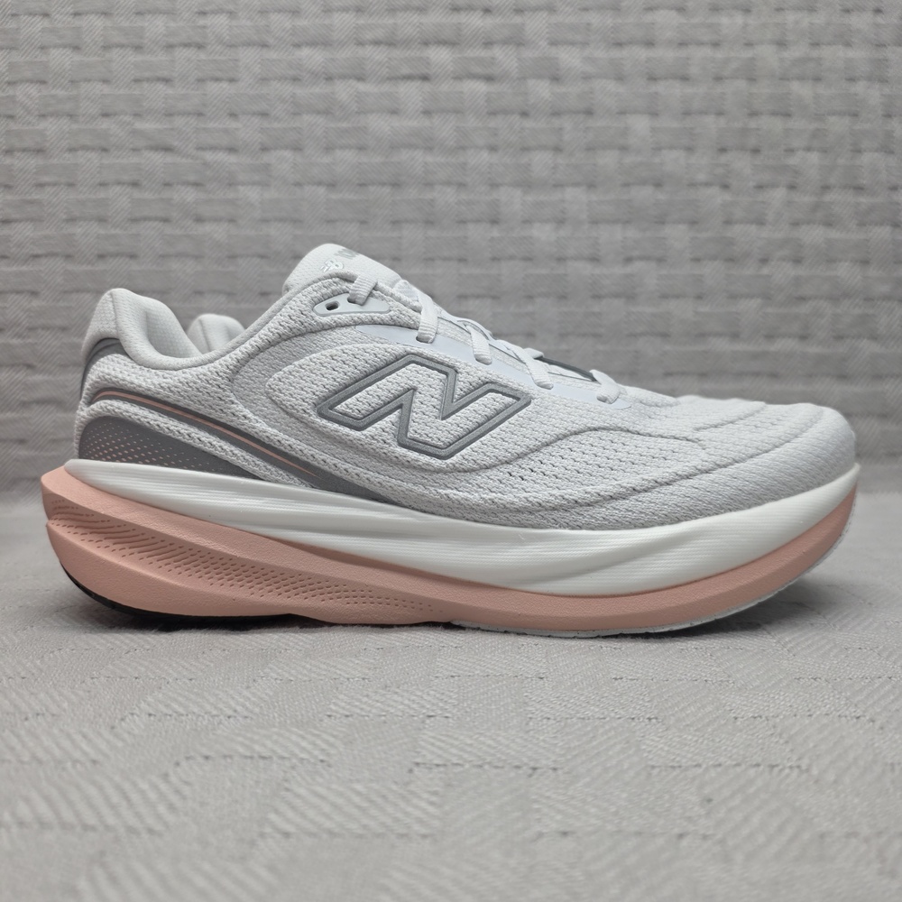 New Balance 1080v15 White Pink Cushioned Running Womens Size 9.5 W108037Y